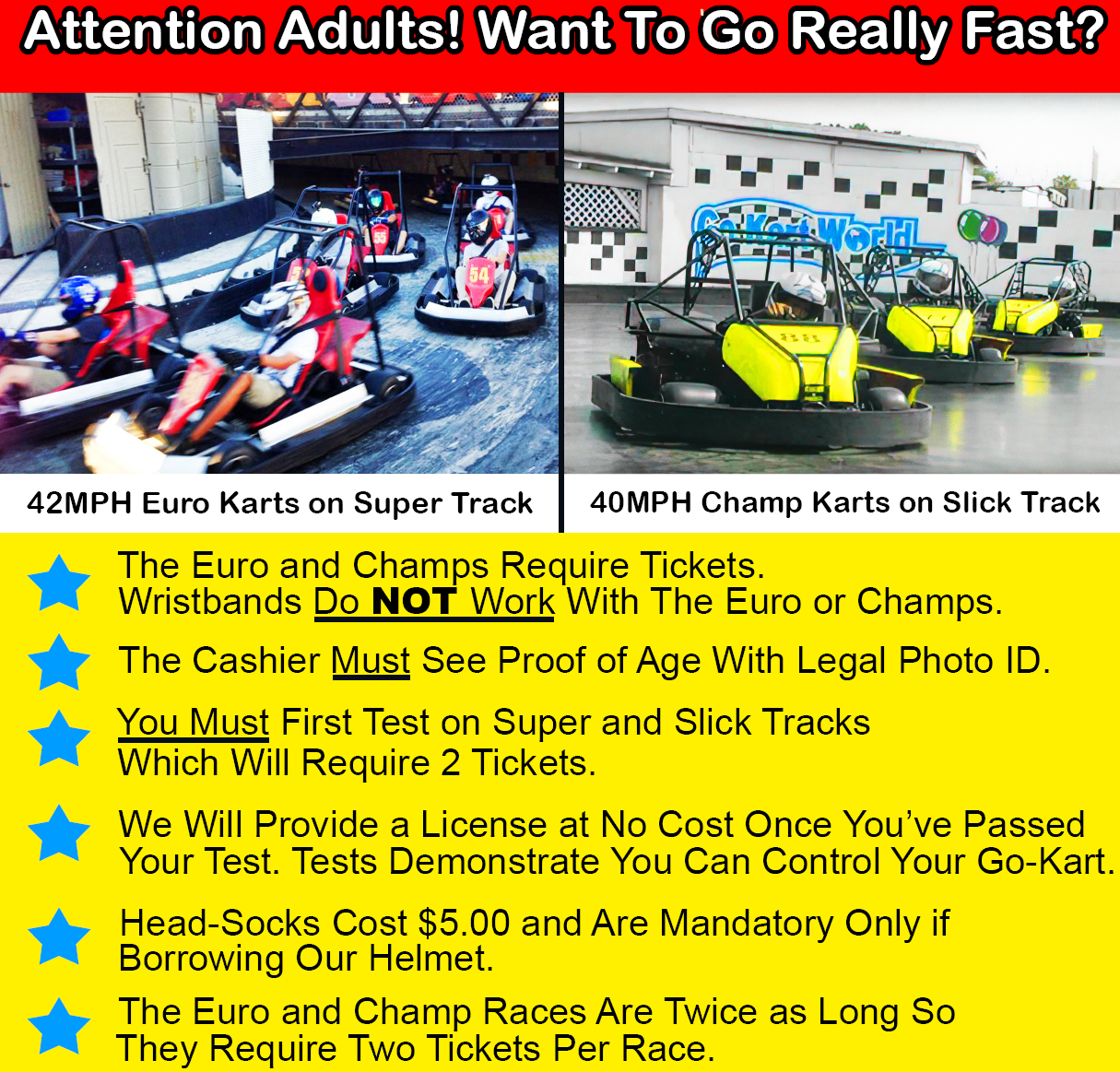 Champ and Euro Race Info - requirements and licensing